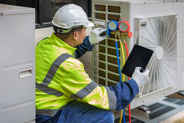 Professional Hvac technician working in Cherry Valley, IL